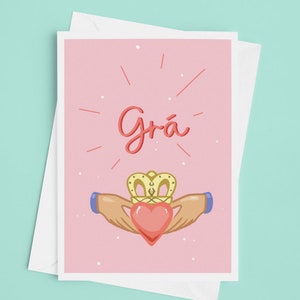 Carte Gra/ Love irlandaise pour la Saint-Valentin