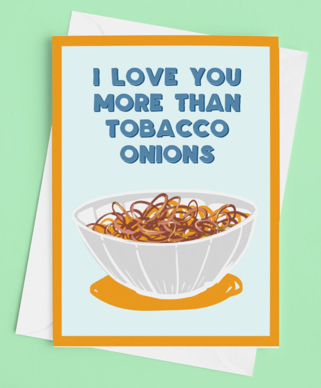 tobacco onions northern ireland Tobacco Onions Derry Northern Ireland Valentines Card
