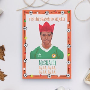 Paul McGrath Ierse kerstkaart