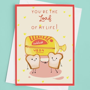 Tarjeta divertida del día de San Valentín de Belfast de Veda Loaf