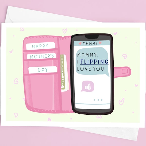 Flip-Phone Mother's Day Card