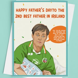 Carte de fête des pères du Père Ted 'Father Dougal'