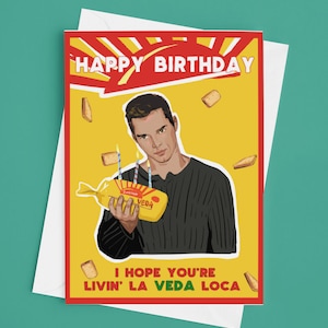Divertida tarjeta de cumpleaños de Ricky Martin Veda Belfast