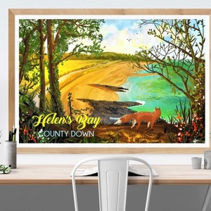 Helens Bay, Crawfordsburn, Nordirland Druck Kunstwerk