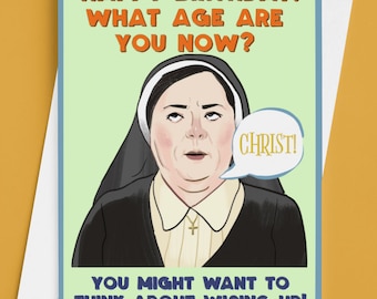 Derry Girls Sister Michael Happy Birthday Greetings Card