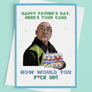 Carte de fête des pères Funny Belfast Bouncer 'F * ck Up' Meme