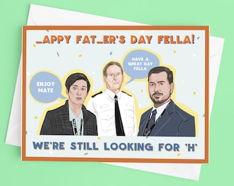 Line of Duty AC-12 'H' Father's Day Card