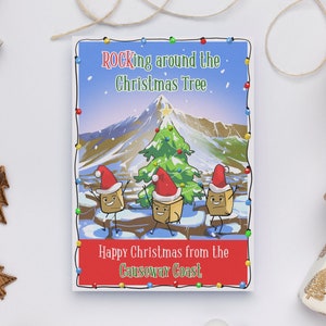 Giants Causeway Rocks-kerstkaart