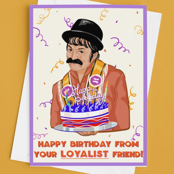 Tarjeta de cumpleaños protestante del tío Andy - Humor de Irlanda del Norte