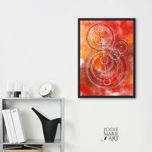 Firestorm - A3 Print of Original Artwork - Red - Australian Artist