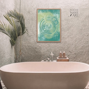Evergreen - Art Print of Original Artwork - Soft Green - A3 Poster Print - Australian Art