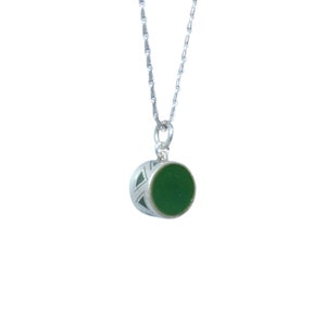 Buttons Sterling Silver Pendant With Cold Enamel
