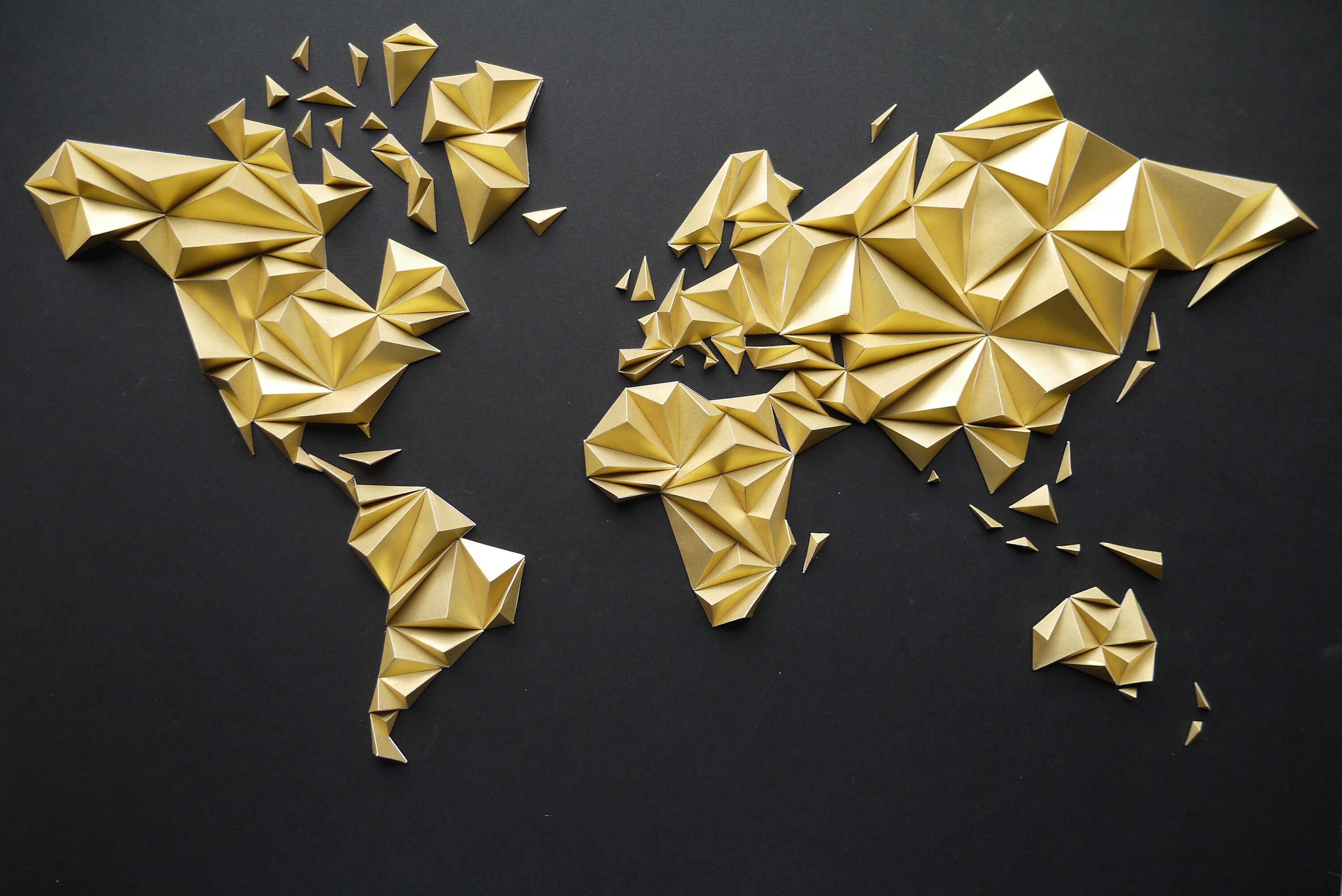 kit-papercraft-world-map-3d-gold-silver-s-m-l-size-wall-etsy