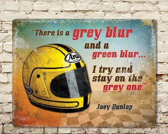 Joey Dunlop, TT, IOM, Isle of Man, Metal Sign