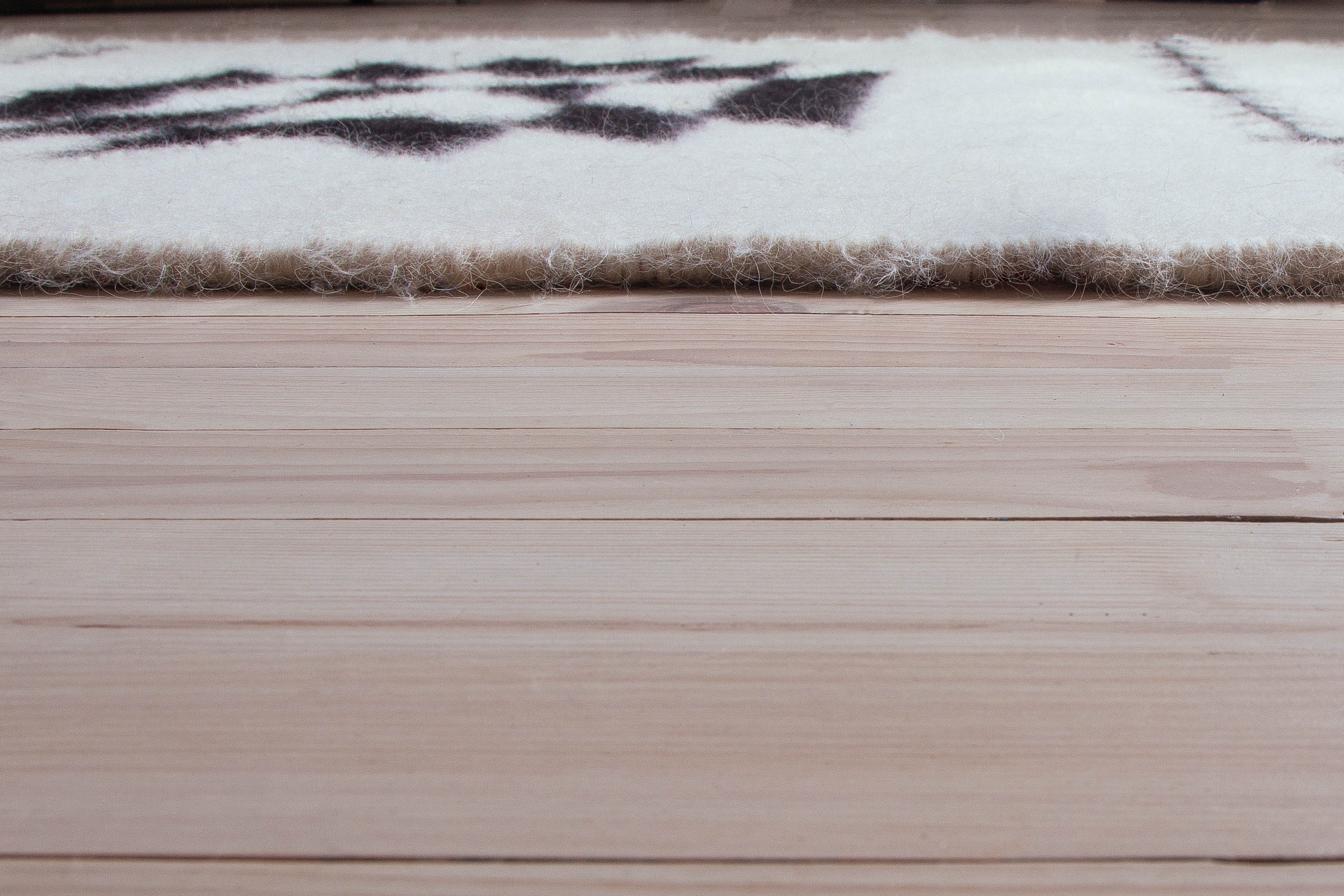 White and Black Aztec Wool Area Rug 6х7 Large White Aztec Etsy