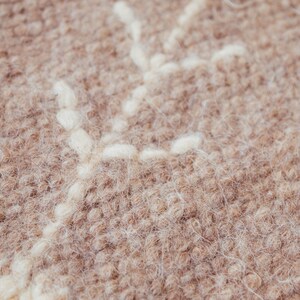 Neutral Beige Aztec Rug With White Pattern 5x7, Large Wool Area Rug ...