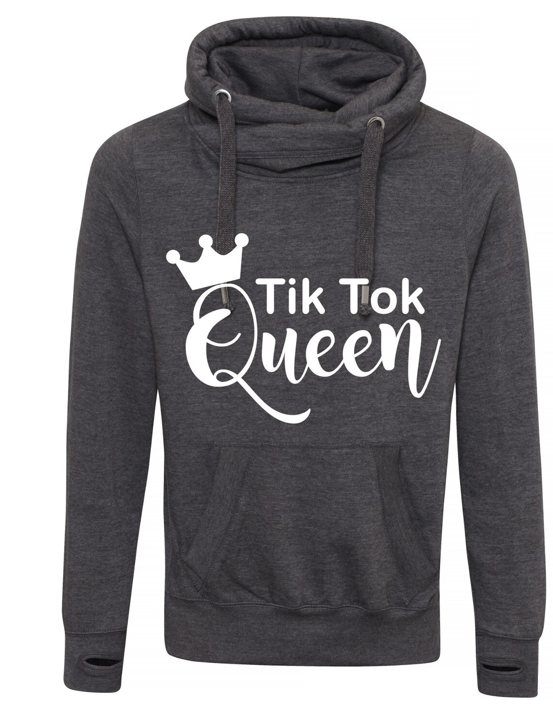 Sweat à Capuche Enfant 'Tik Tok King' - Noir, Unisexe, Marque Gildan, Style Influenceur