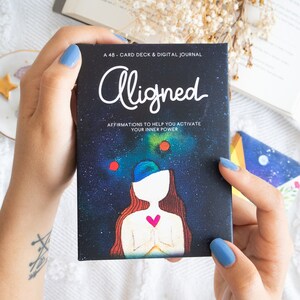 Aligned: A Self-Care Cards Deck for Radiant Healing & Empowerment. Featuring 48 Positive Affirmation Cards Daily Inspiration and Self-Love image 2