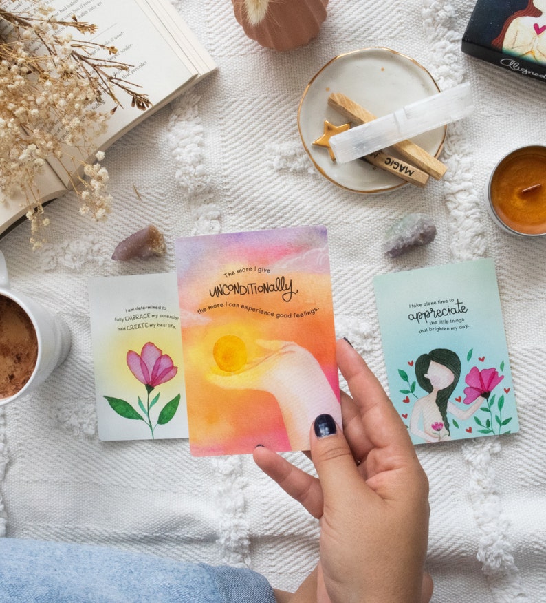 Aligned: A Self-Care Cards Deck for Radiant Healing & Empowerment. Featuring 48 Positive Affirmation Cards Daily Inspiration and Self-Love image 6