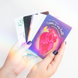 Aligned: A Self-Care Cards Deck for Radiant Healing & Empowerment. Featuring 48 Positive Affirmation Cards Daily Inspiration and Self-Love image 4