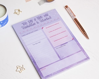 Inspired Living Daily Planner | To-Do List Notepad | A5 Mindfulness Notepad