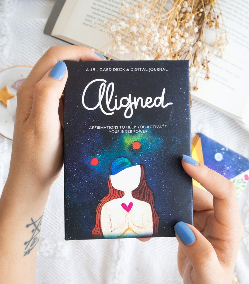 Aligned: A Self-Care Cards Deck for Radiant Healing & Empowerment. Featuring 48 Positive Affirmation Cards Daily Inspiration and Self-Love image 2