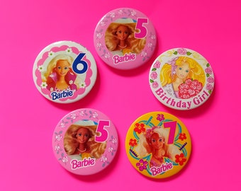 Vintage Barbie badges |  90s kid 80s baby kidcore cute retro childhood y2k