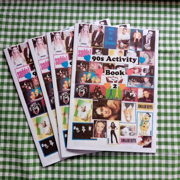 90s Activity Book 2 Zine | nostalgia 90s kid | 90s baby | childhood | Birthday