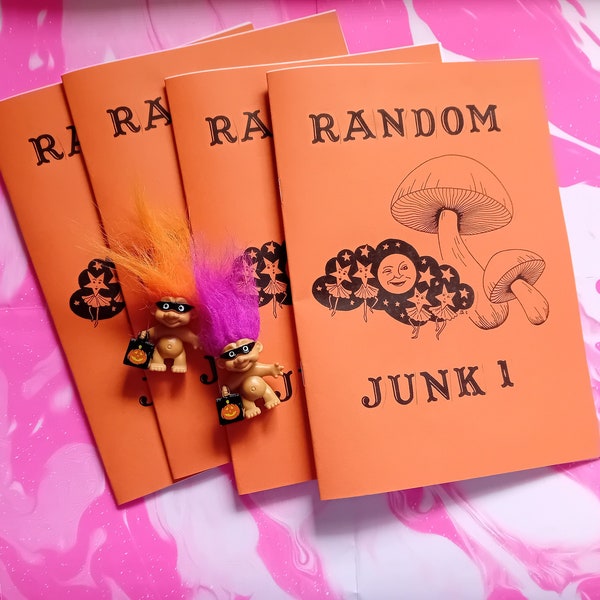 Random Junk 1 Zine | perzine diary Autumn Halloween music Books