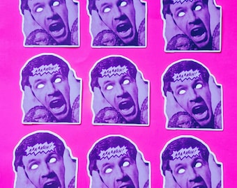 retro comic vinyl sticker | 80s horror nostalgia