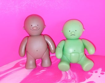 Jelly Babies posable figures 80s | 1988 Trebor Bassett toy mascot