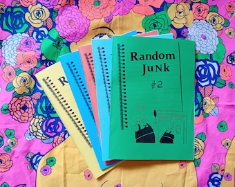 Zufälliges Junk 2 Zine | Perzine Tagebuch Comic Musik Bücher