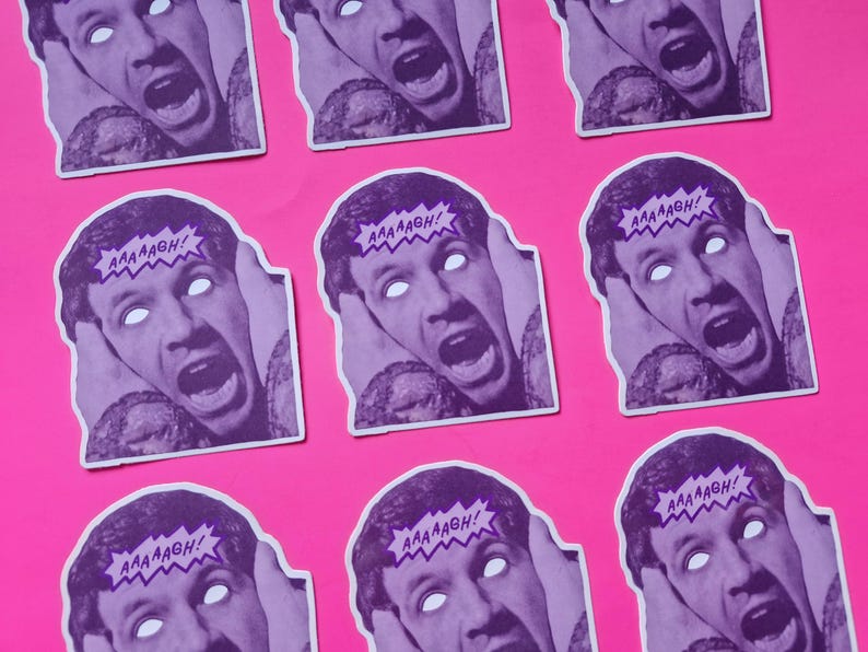 Retro Comic Vinyl Sticker | 80s Horror Nostalgia - Etsy