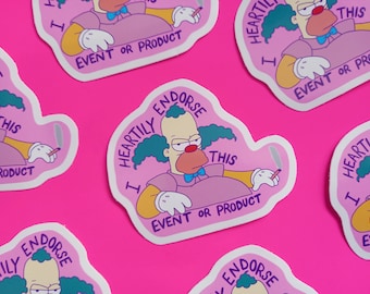 Clown vinyl sticker | stickers | 90s kid