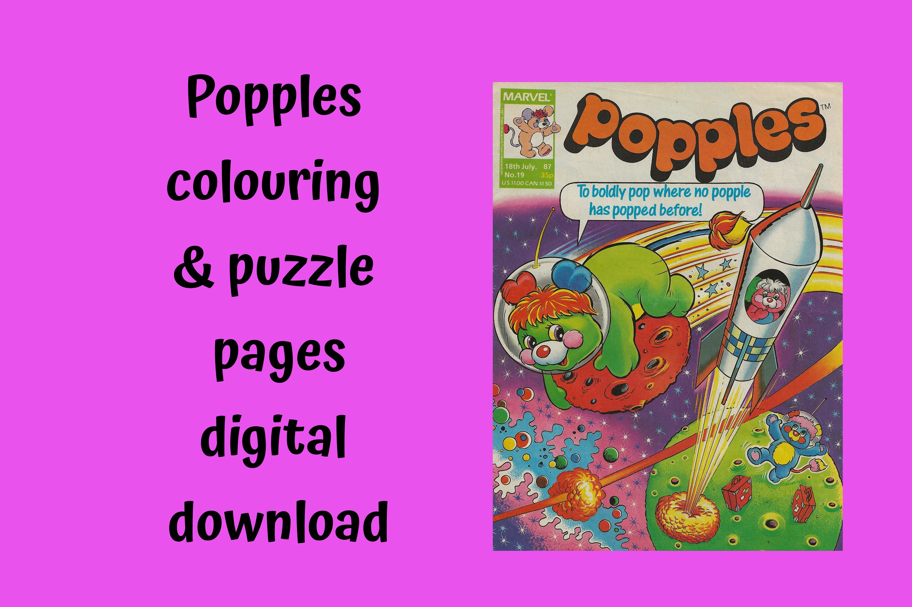 The Popples Book - Etsy