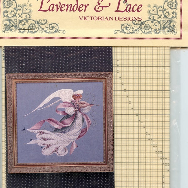 Lavender And Lace Cross Stitch Pattern " Angel of Spring"