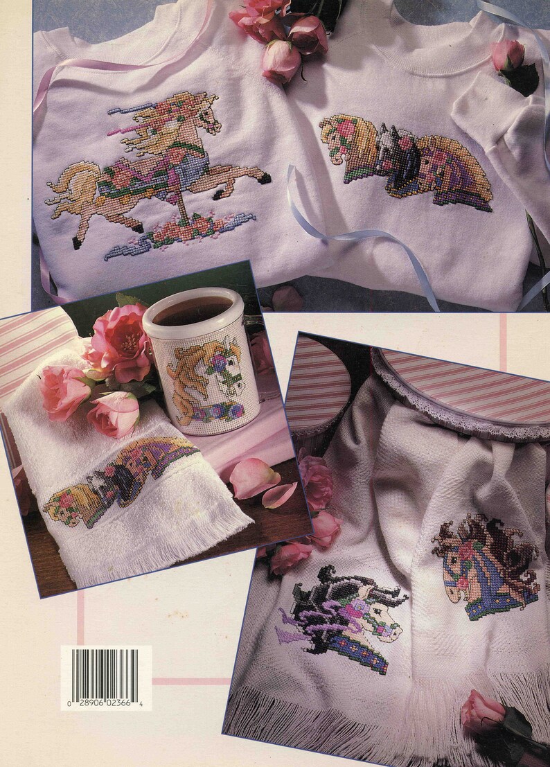 Leisure Arts Cross Stitch Leaflet carousel Magic Etsy