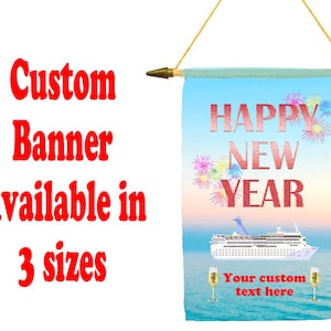 Cruise ship door banner. Custom Banner available in 3 sizes.  Show off your cruising spirit with your unique door banner!