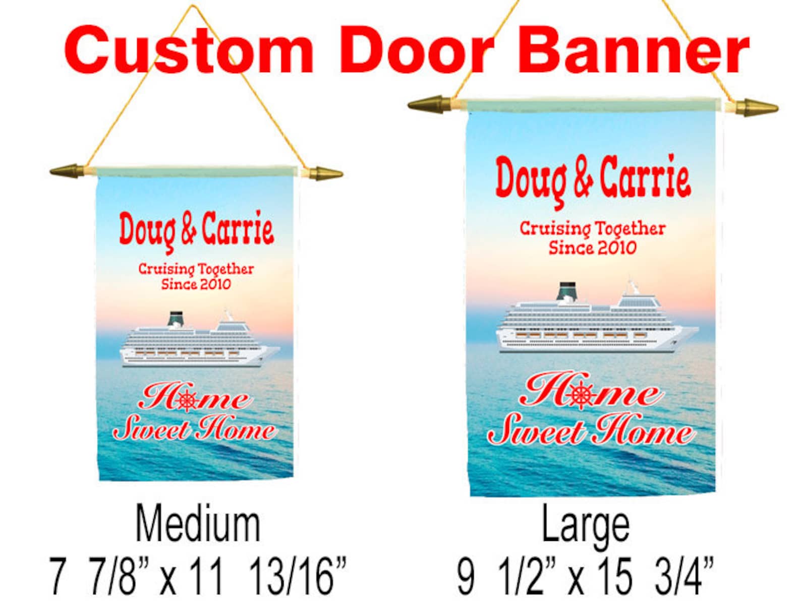 Cruise Ship Door Banner. Custom Door Banner Available in 2 Etsy