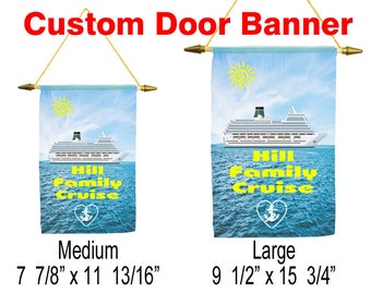 Cruise ship door banner - Family Cruise Banner that can be customized with your family name