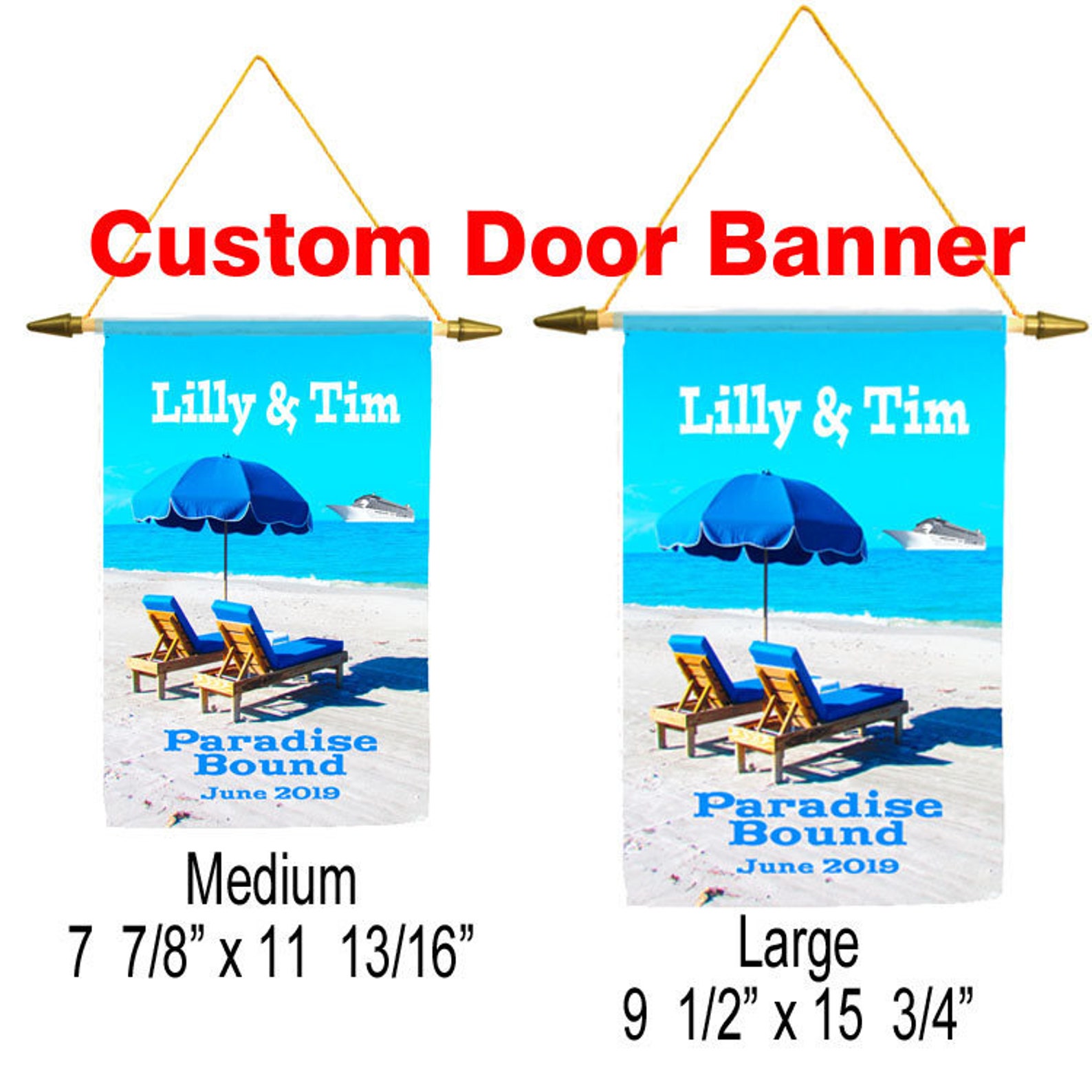 Cruise Ship Door Banner. Custom Door Banner Available in 2 Etsy