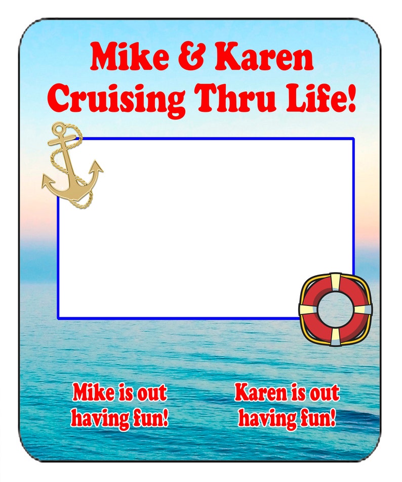 Cruise Ship Key Card Holder and Message Board Custom Etsy