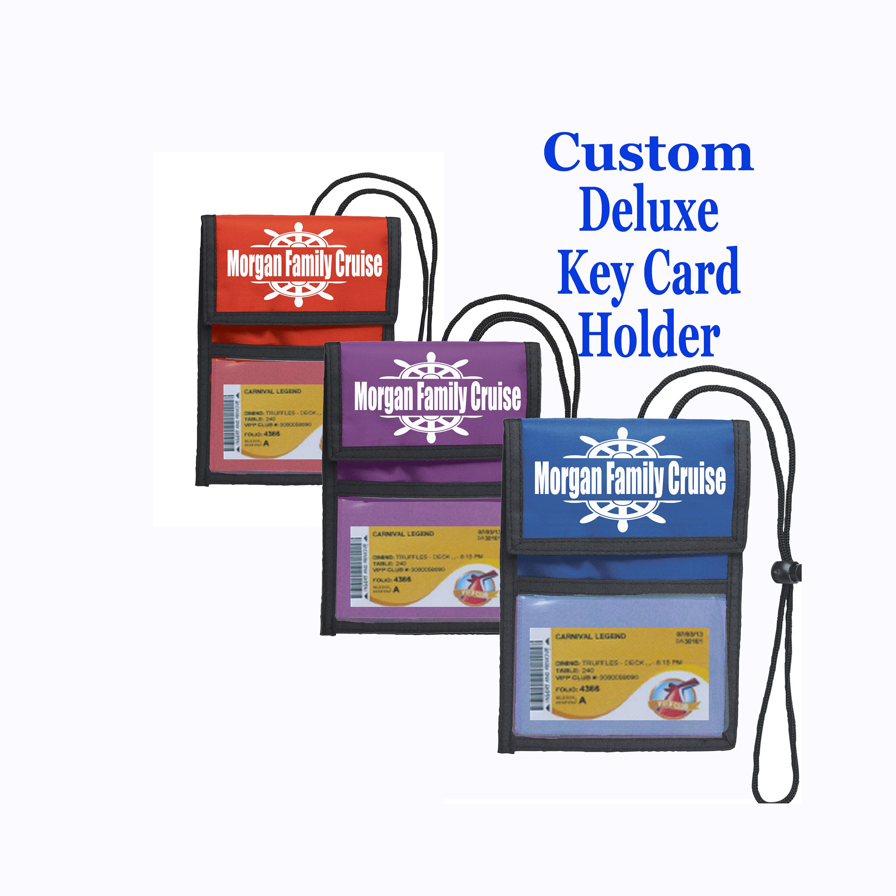 Cruise Ship Key Card Holder. Custom Deluxe holder with your Etsy