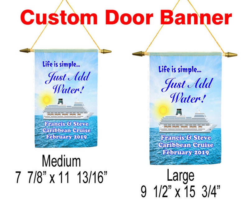 Cruise Ship Door Banner. Custom Door Banner Available in 2 Etsy