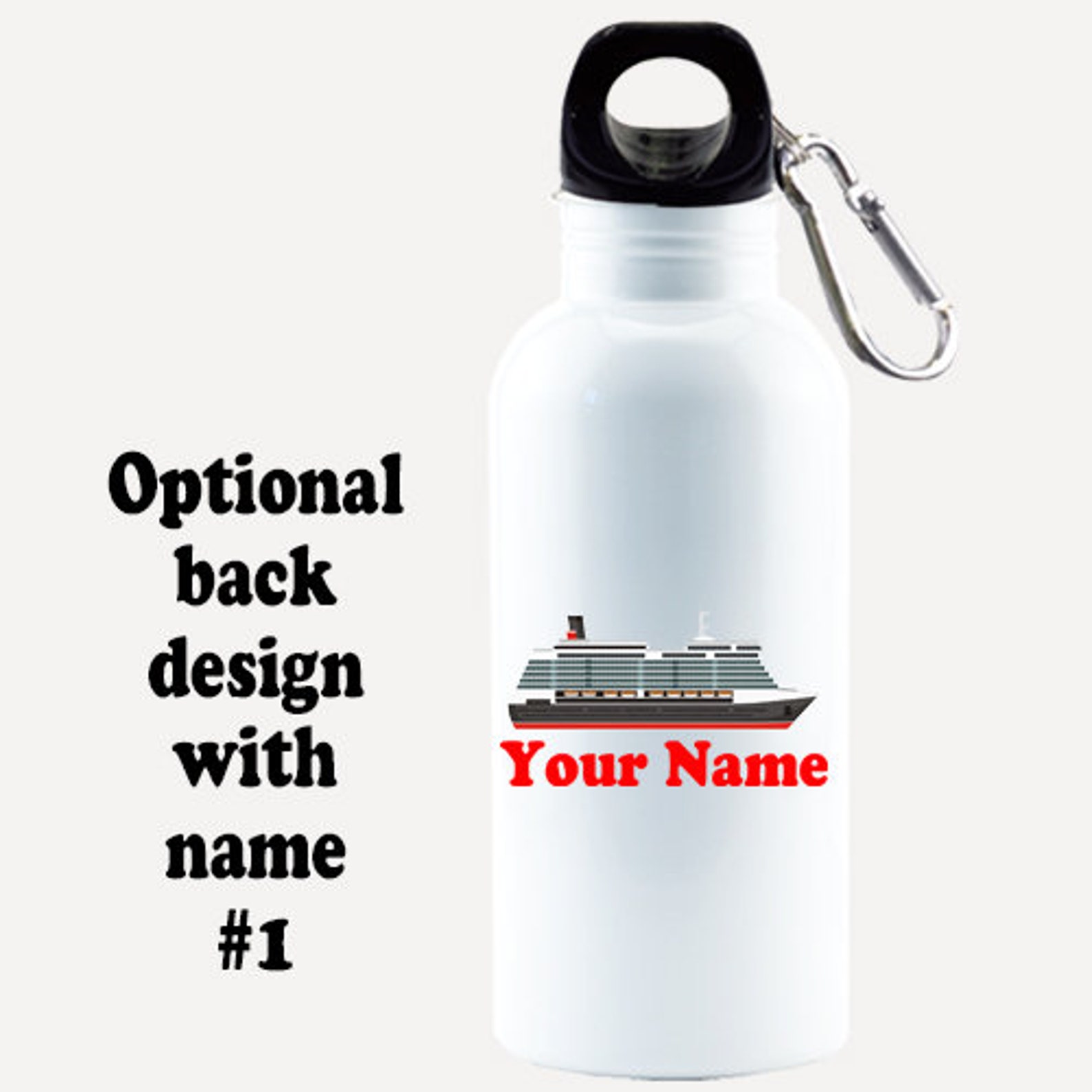 Cruise Water Bottle. Aluminum Water Bottle With Cruising/beach Etsy