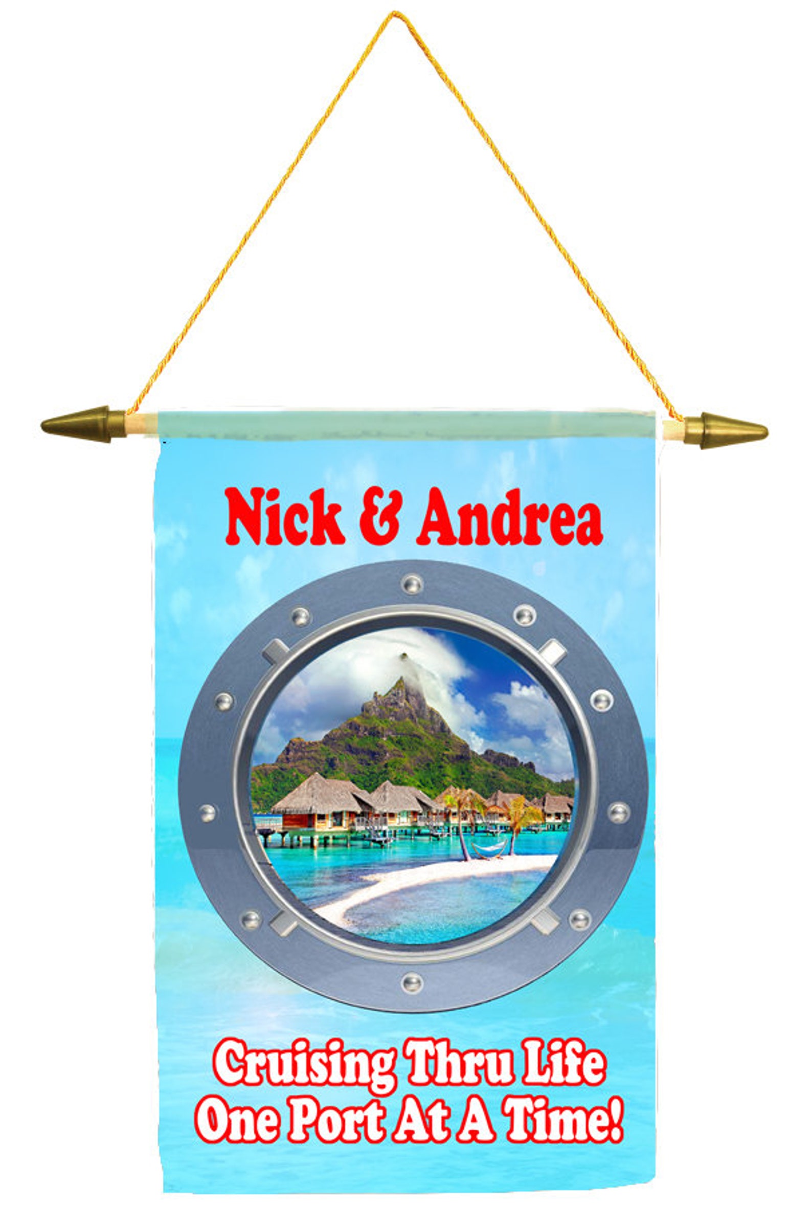 Cruise ship door banner. Custom door banner available in 2 Etsy