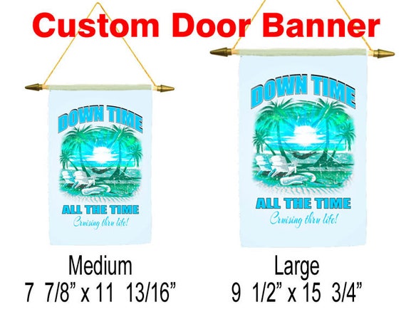 Cruise Ship Door Banner Down Time All The Time Etsy