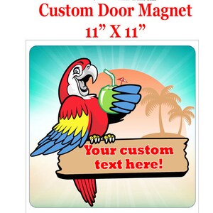 Cruise Ship Door Magnet.  Custom door magnet.   Include your custom text.  11" X 11"