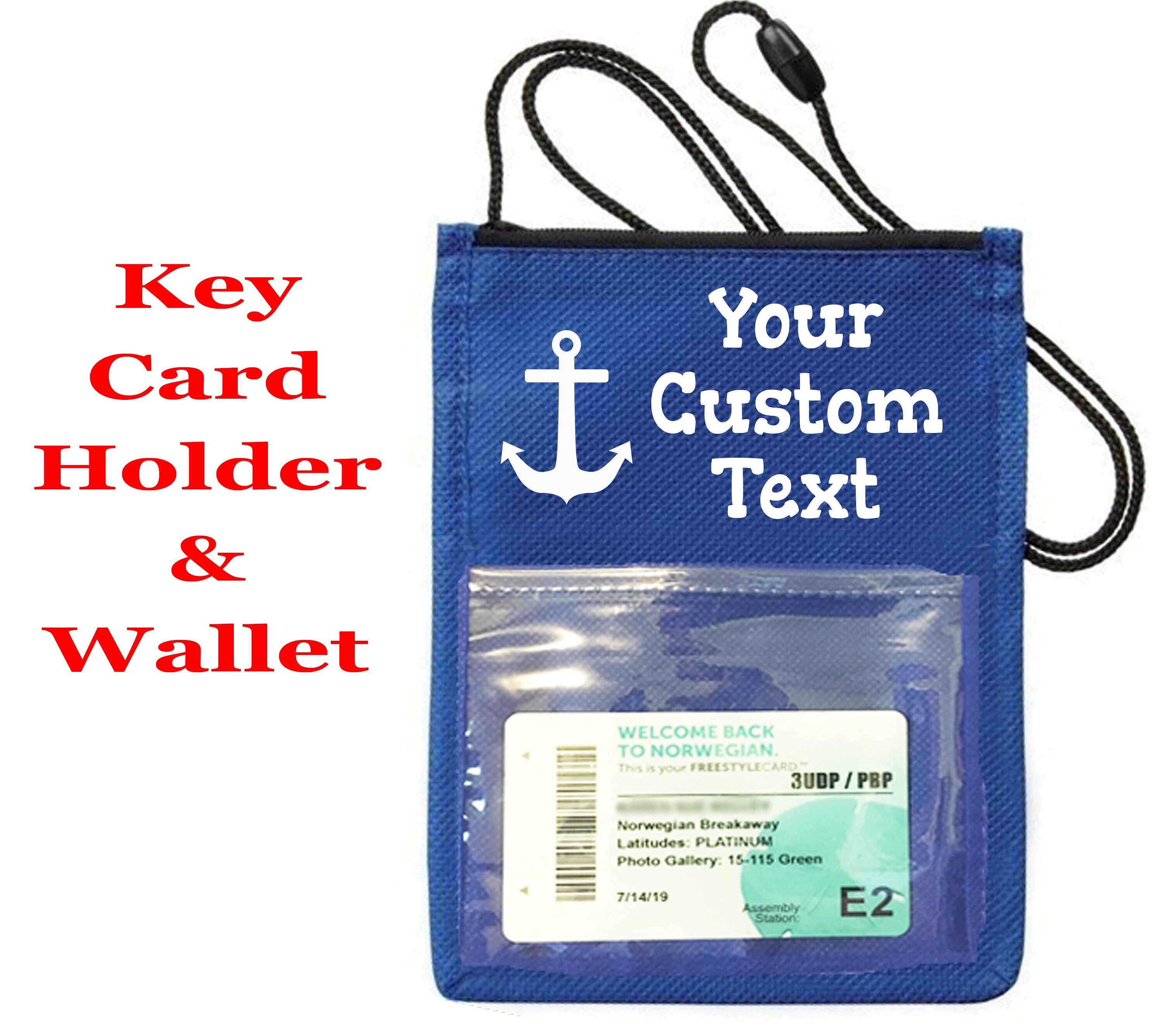 Cruise Ship Key Card Holder. Custom Basic Holder With Your Etsy