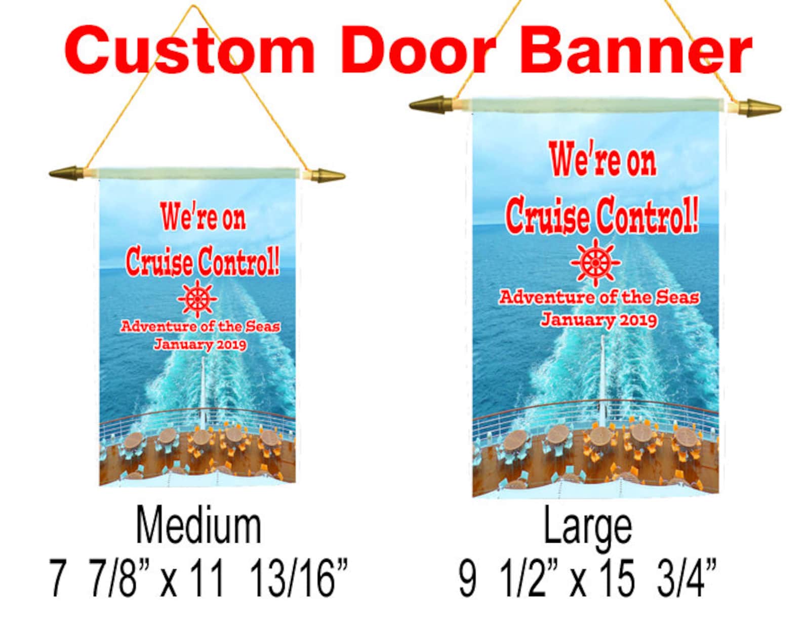 Cruise Ship Door Banner. Custom Ship Door Banner Available in Etsy